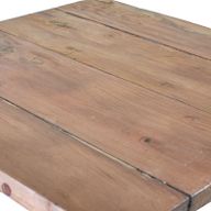 Table Basse Pliante en Teck Recyclé - Carrée 50x50cm