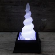 Tour Sélénite Spirale Licorne - 10 cm