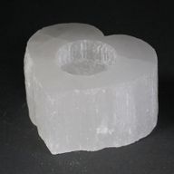Bougeoir Sélénite Coeur