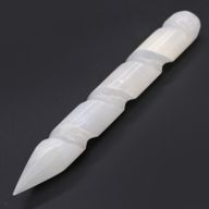 Baguette Sélénite Spirale - 16 cm