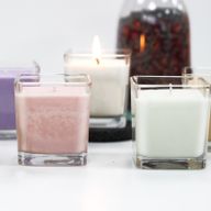 Bougies Cire de Soja Sans Étiquette- Sablé Vanille