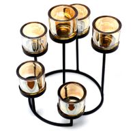 Bougeoir Fer - 6 Coupes Chandelier de Terre
