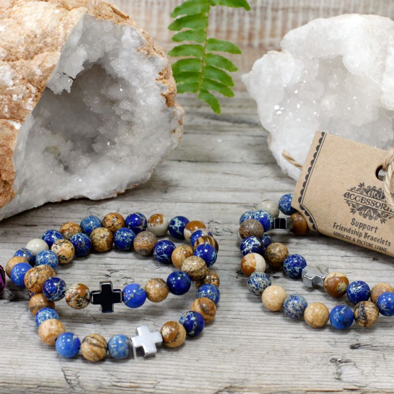 Lot de 2 Bracelets Amitié  - Soutient