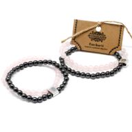 Bracelets Magnétiques Gemme -  Quartz Rose
