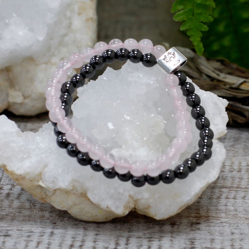Bracelets Magnétiques Gemme -  Quartz Rose