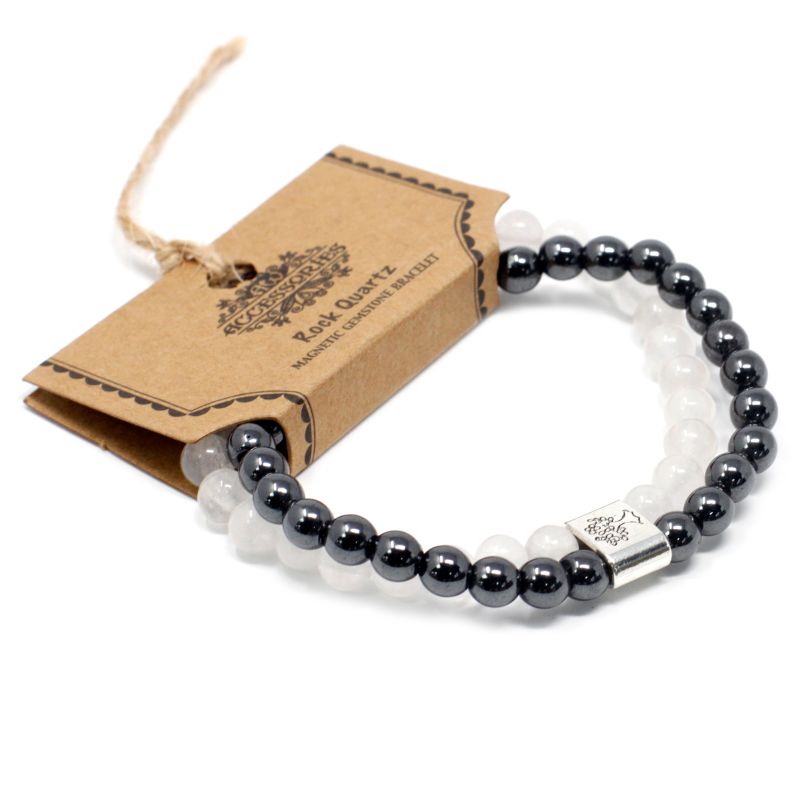 Bracelets Magnétiques Gemme -  Quartz Roche