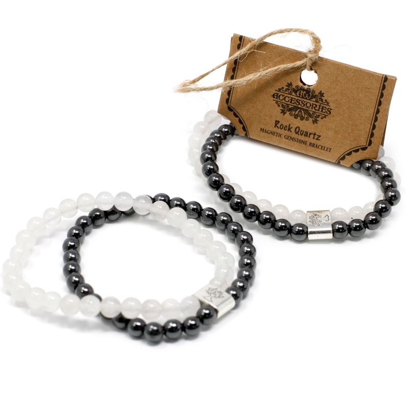 Bracelets Magnétiques Gemme -  Quartz Roche
