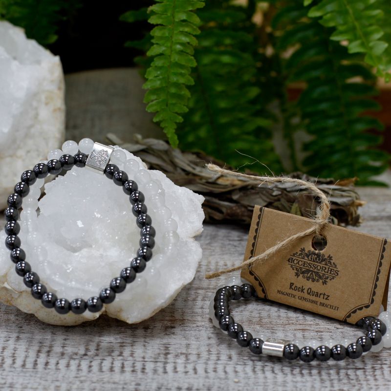 Bracelets Magnétiques Gemme -  Quartz Roche