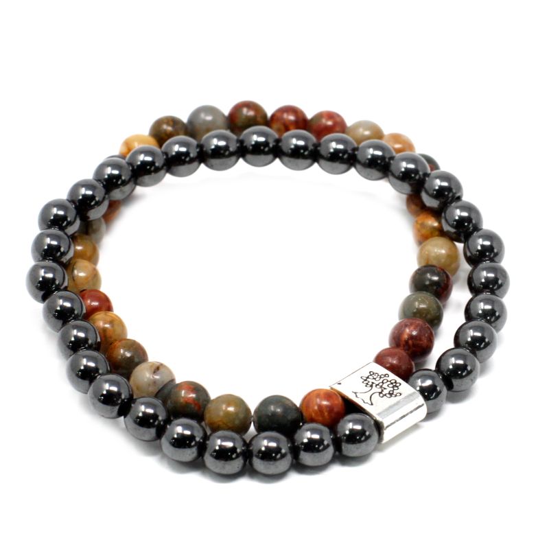 Bracelets Magnétiques Gemme -  Jaspe Picasso