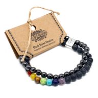 Bracelets Magnétiques - Pierre Noire Chakra