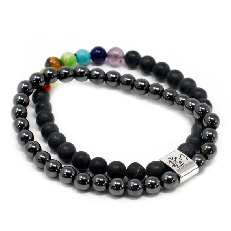 Bracelets Magnétiques - Pierre Noire Chakra