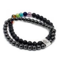 Bracelets Magnétiques - Pierre Noire Chakra