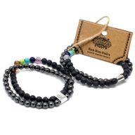 Bracelets Magnétiques - Pierre Noire Chakra