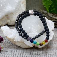 Bracelets Magnétiques - Pierre Noire Chakra