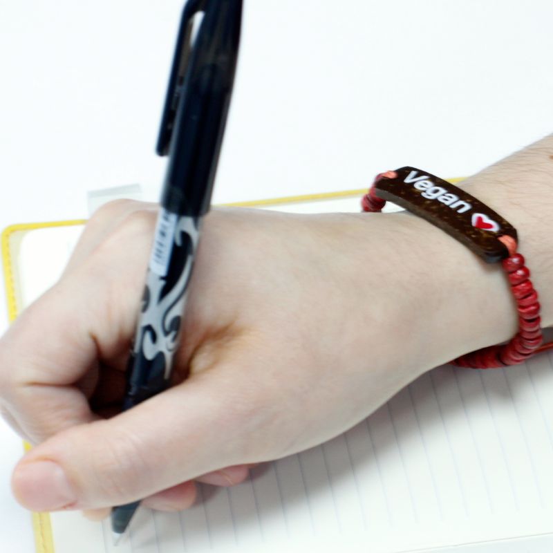 Bracelets en Coco Slogan - Vegan