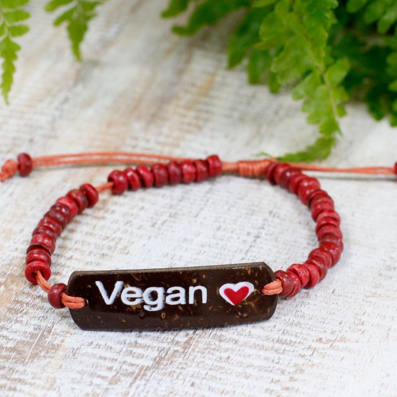 Bracelets en Coco Slogan - Vegan