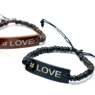 Bracelets en Coco Slogan - #Love