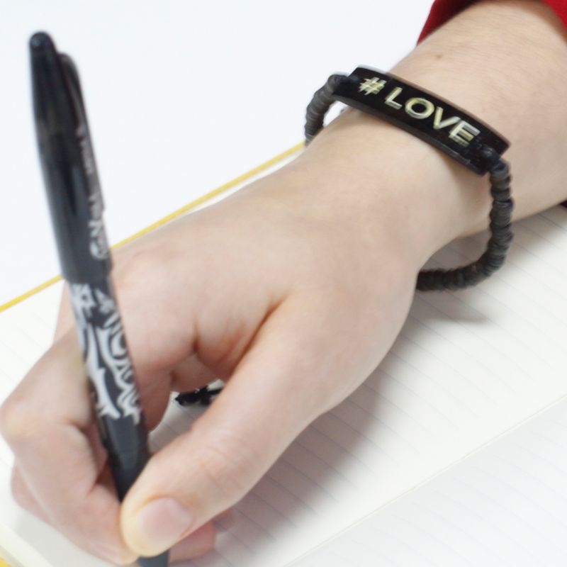 Bracelets en Coco Slogan - #Love