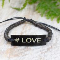 Bracelets en Coco Slogan - #Love