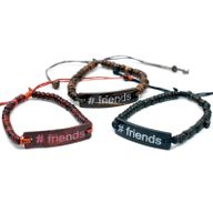 Bracelets en Coco Slogan - #Friends