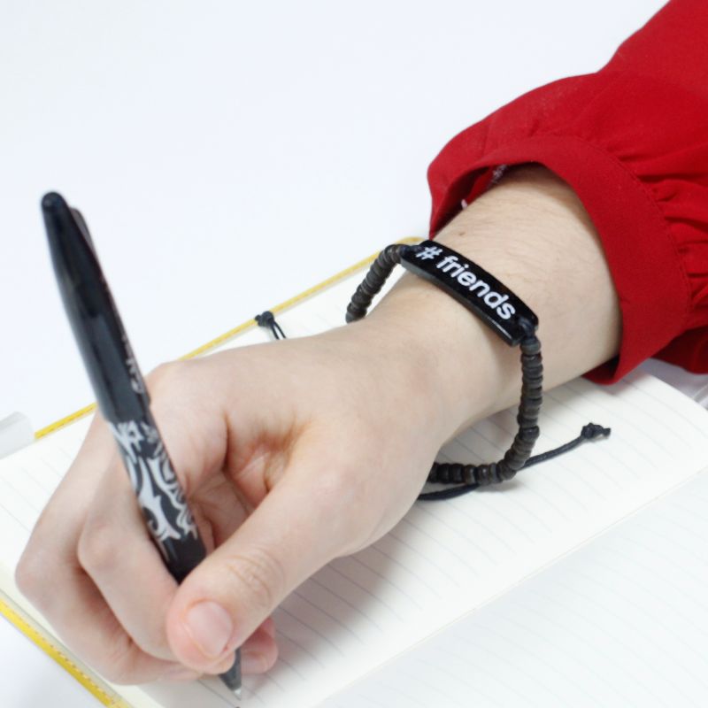 Bracelets en Coco Slogan - #Friends