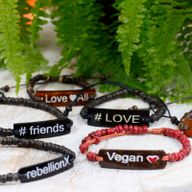 Bracelets en Coco Slogan - #Friends