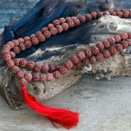 Mala Rudraksha 108 Perles-Marron