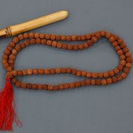 Mala Rudraksha 108 Perles-Marron