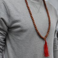 Mala Rudraksha 108 Perles-Marron