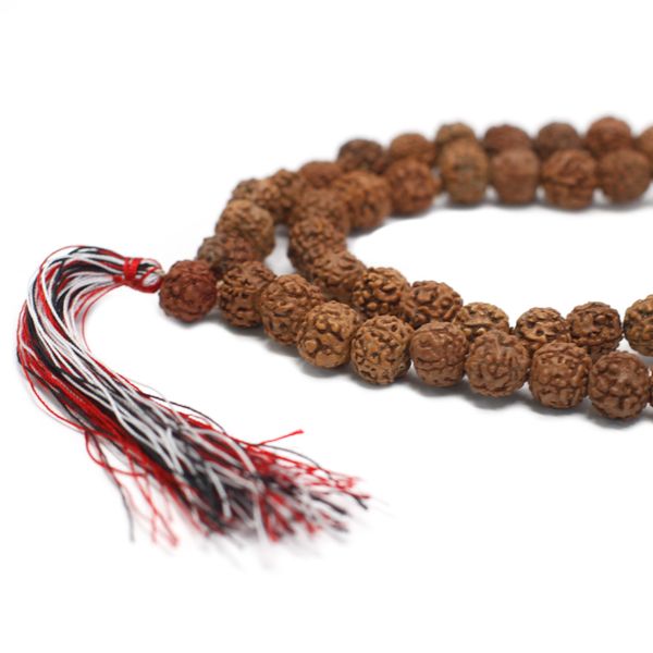 Mala Rudraksha 108 Perles-Naturel