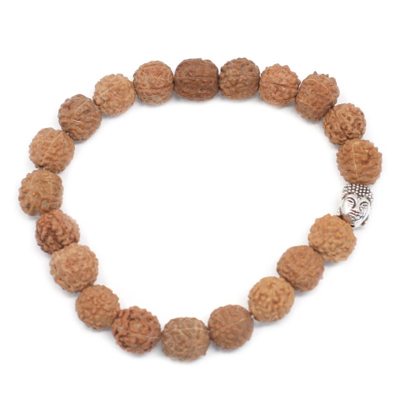 Mala Rudraksha Bouddha-Naturel