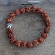 Mala Rudraksha Bouddha-Naturel