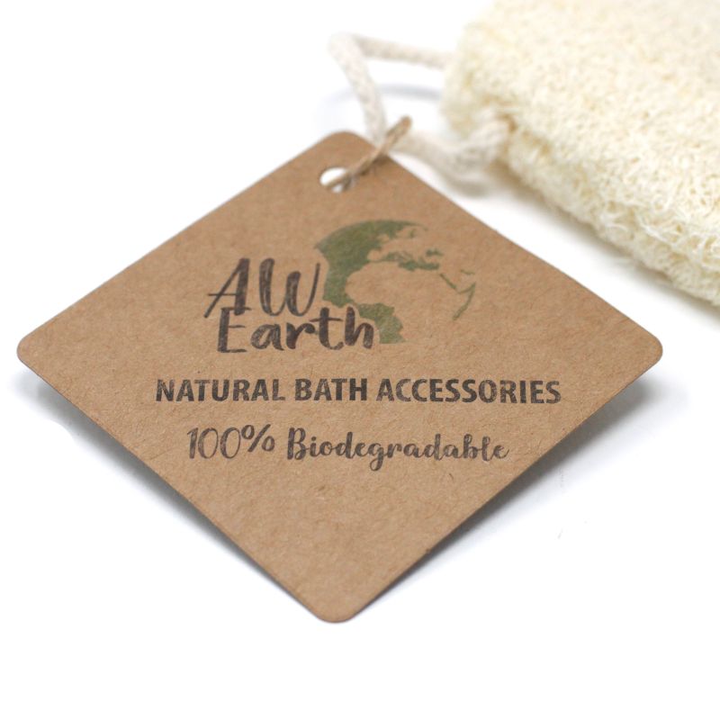 Loofah Naturel sur Corde - 12.7 cm