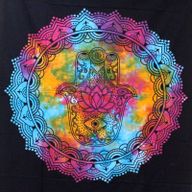 Dessus Lit/Tenture  - MED Khamsa Noir