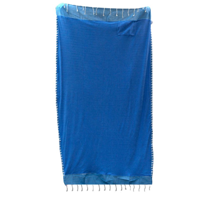 Serviette Paréo Coton - 100x180 cm - Bleu Ciel