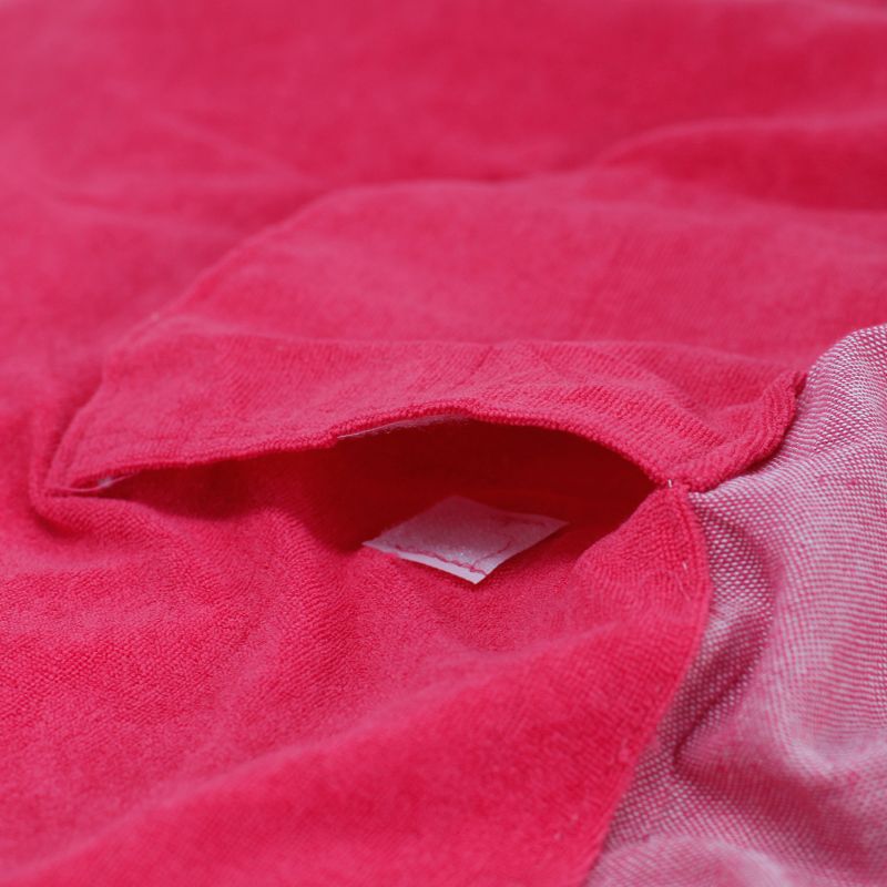 Serviette Paréo Coton - 100x180 cm - Rose Chaud