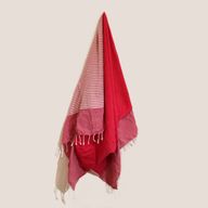 Serviette Paréo Coton - 100x180 cm - Rose Chaud