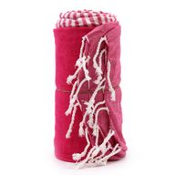 Serviette Paréo Coton - 100x180 cm - Rose Chaud