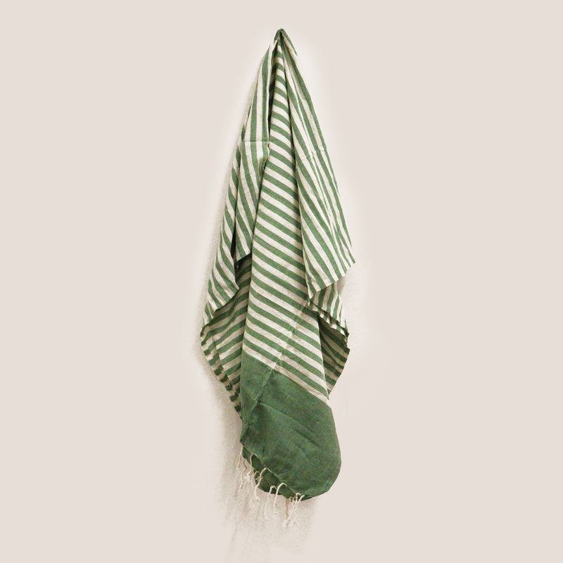 Paréo Coton Poche - 100x180 cm - Vert Picnic