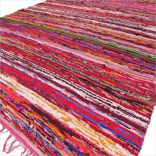 Tapis Tissés à la Main - 150 x 90cm - Rouge