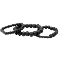 Tailles assorties - Perles de Bois Noir