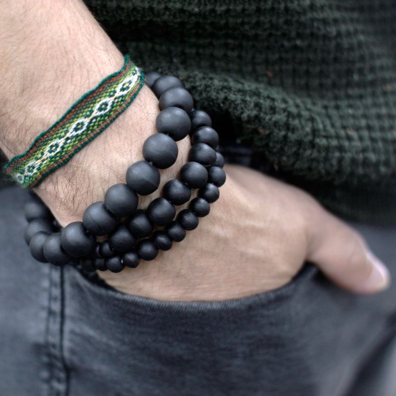 Tailles assorties - Perles de Bois Noir