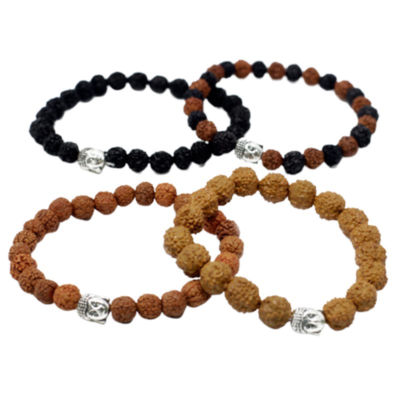 Bracelets Bouddha Rudraksha Assortis
