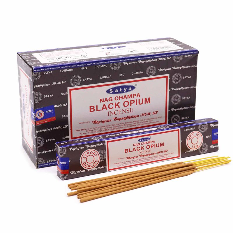 Encens SATYA 15g - Opium Noir