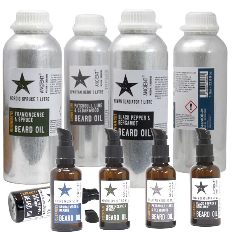 Huile Barbe 1 Litre - Hero spartiate - Adouci !