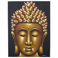 Tableau Bouddha - Finition Sable Doré