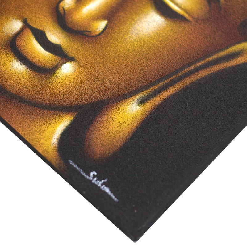 Tableau Bouddha - Finition Sable Doré