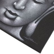 Tableau Bouddha - Finitions Sable Argenté