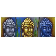 Tableau Bouddha - Trois Visages et Bambous