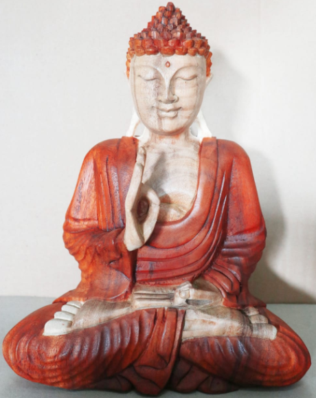 Statue Bouddha Sculptée Main - 30cm - Transmission